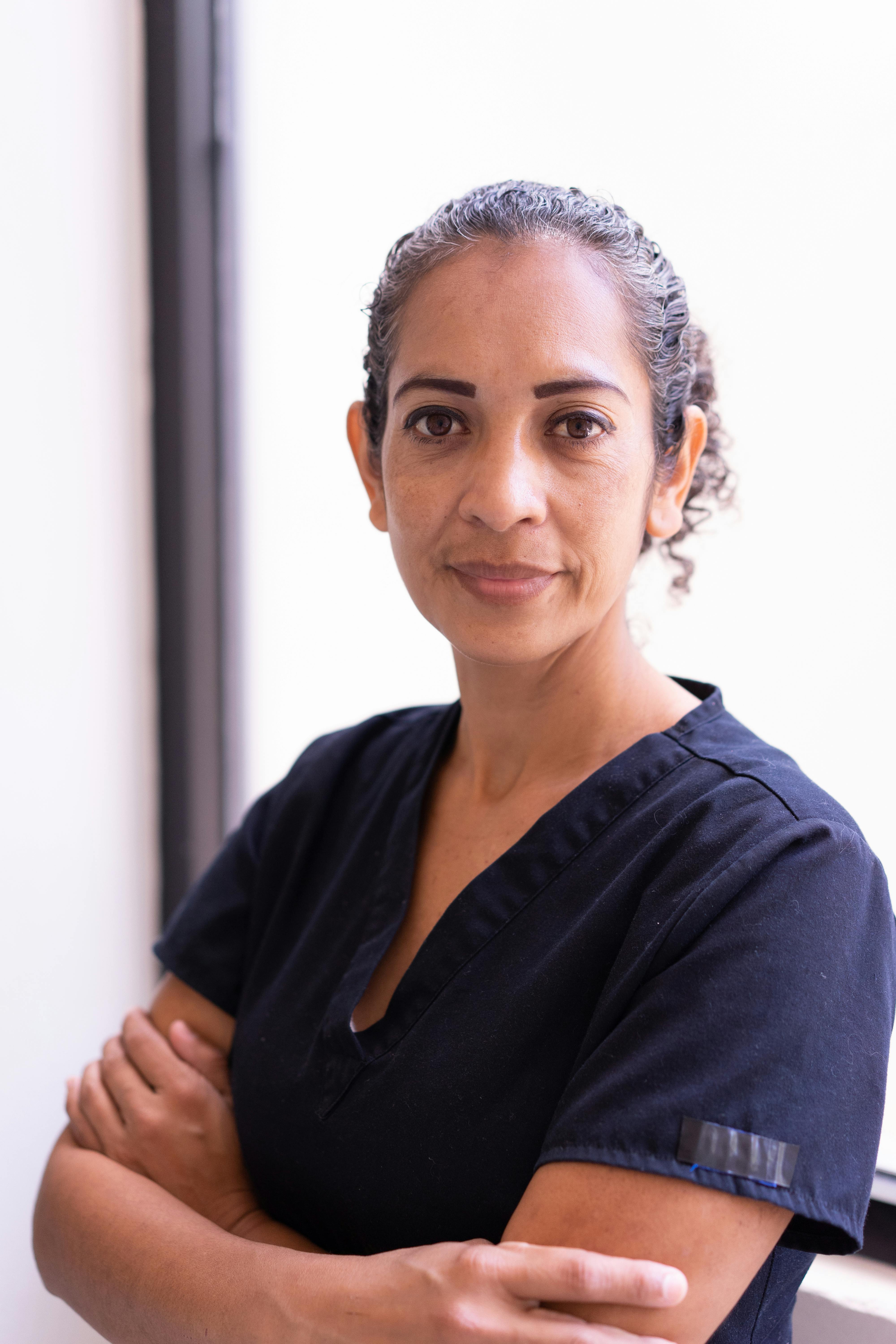 Senior woman with gynecologist in the office